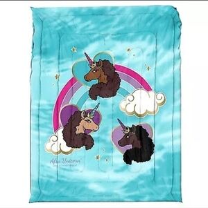 Afro Unicorn girls Microfiber Twin Comforter
